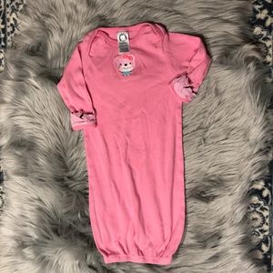 Gerber pink mitten cuff gown 0-6 months
